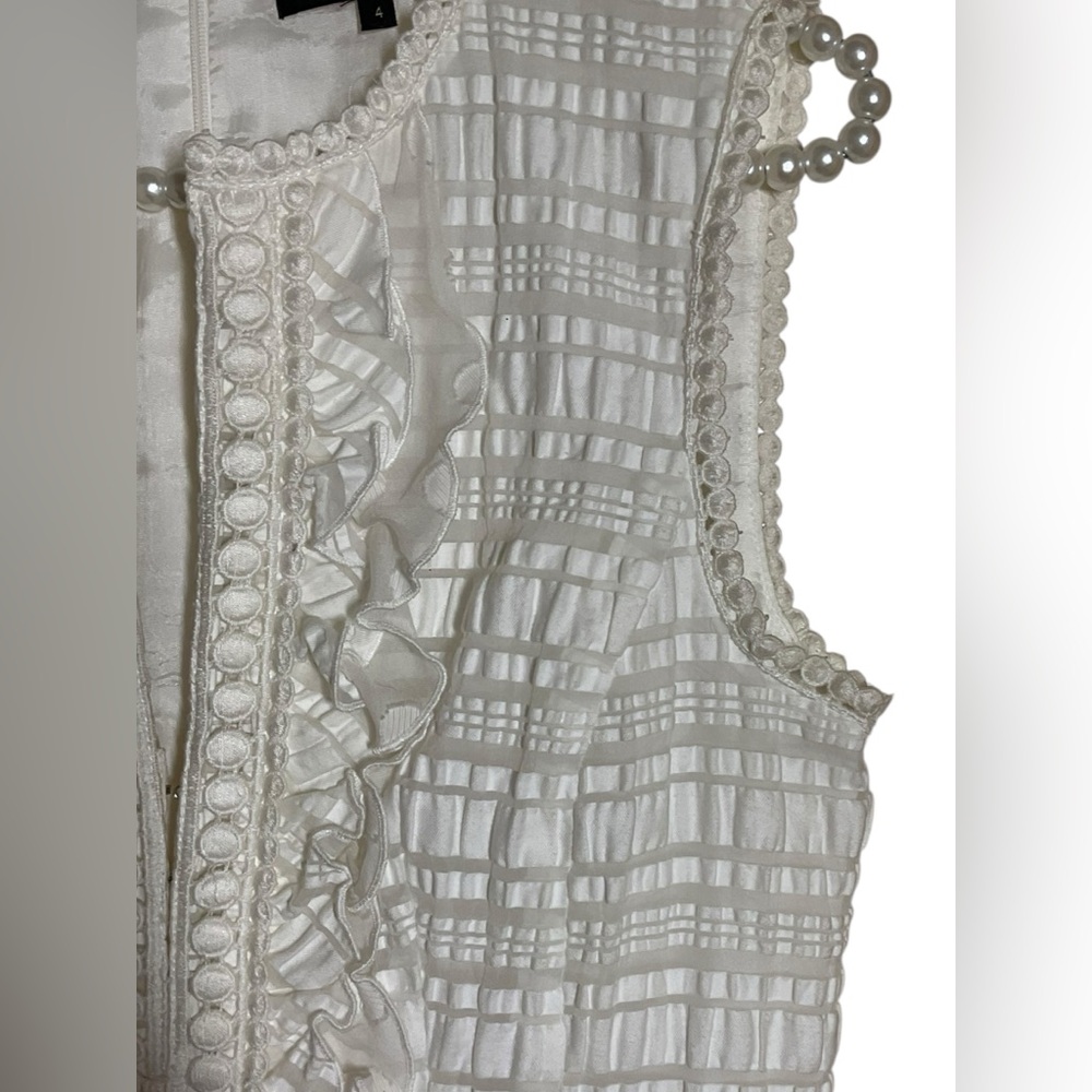 Nanette Lepore Alice ivory Sleeveless  dress Size‎ 4 - Picture 8 of 16